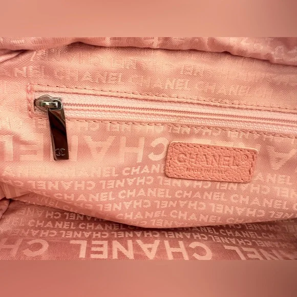 CHANEL Coco Mark Chocolate Bar Logo Caviar Skin Handbag - Picture 10 of 13